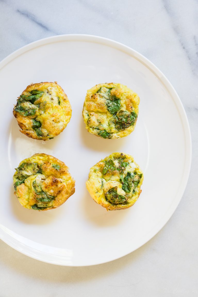 Spinach Goat Cheese Egg Muffins - The Cooking Rx